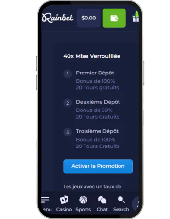 Rainbet Obtenez votre bonus