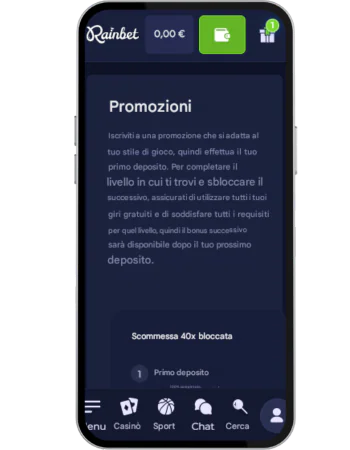 Rainbet Ottieni tuo bonus