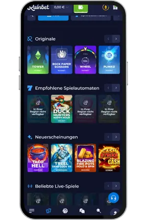 Rainbet Gambling Spielbibliothek durchsuchen