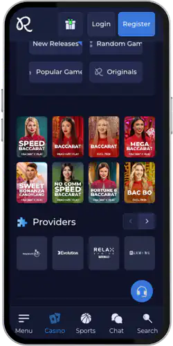 Rainbet App  baccarat