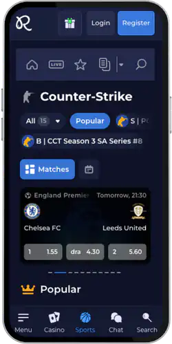 Rainbet App eSports