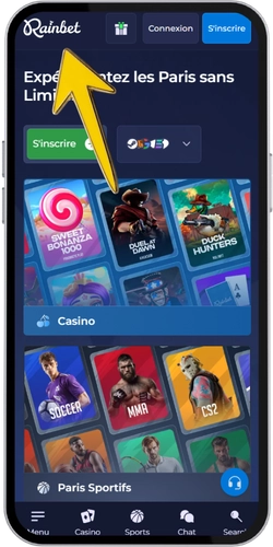 Accéder au site officiel Rainbet