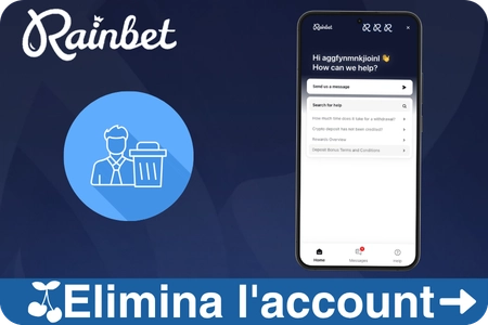 Processo di eliminazione account Rainbet con opzioni di autoesclusione e chiusura permanente tramite supporto