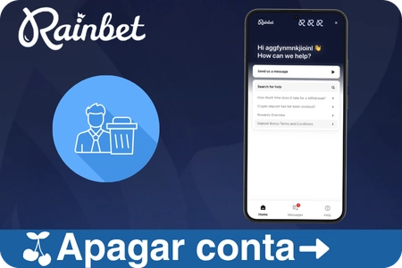 Processo de eliminação de conta Rainbet com opções de autoexclusão e encerramento permanente via suporte