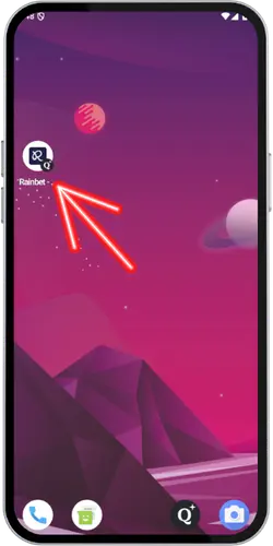 Rainbet APK applicazione installata