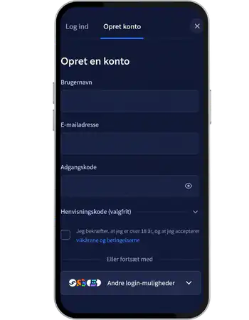 Rainbet Danmark Opret en konto