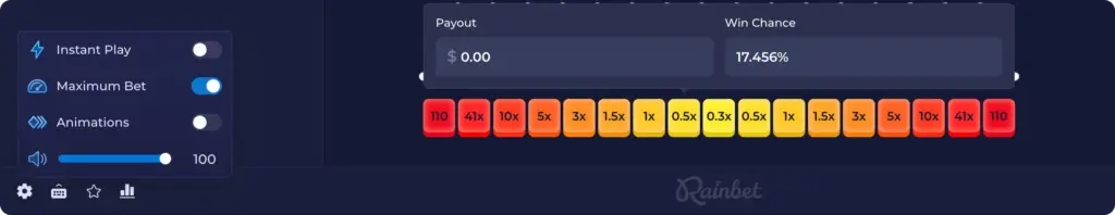 Maximum bet in plinko game