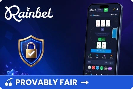 Provably fair check for Rainbet Blackjack